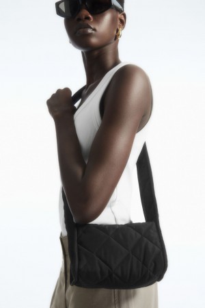 Dámské Crossbody Kabelka COS Mini Diamond-Prošívaný Černé | TLYF-75829