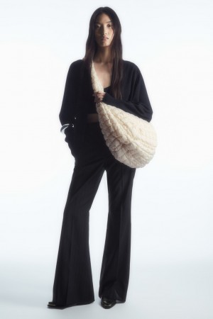 Dámské Crossbody Kabelka COS Oversized Prošívaný Bílé | QMLK-05748