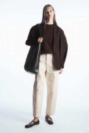 Dámské Džíny COS Arch Tapered Bílé | WAUP-75498