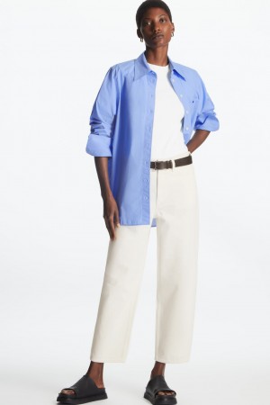 Dámské Džíny COS Arch Tapered Krém | QCDL-31268