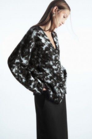 Dámské Kardigan COS Tortoiseshell-Jacquard Alpaca-Blend Blankyt | ULFO-71843