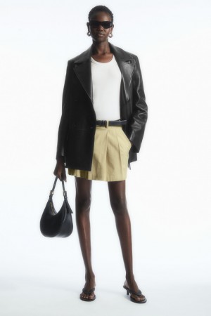 Dámské Sukně COS Tailored Plisovaný Mini Skort Béžový | DBSY-41768