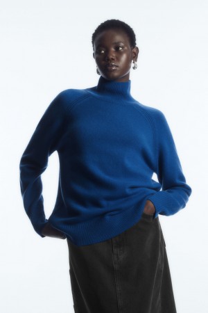 Dámské Svetry COS Pure Cashmere Turtleneck Blankyt | NMAD-83761