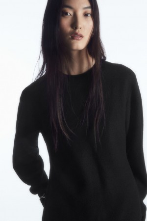 Dámské Svetry COS Regular-Fit Merino Vlna Černé | YVZO-64791