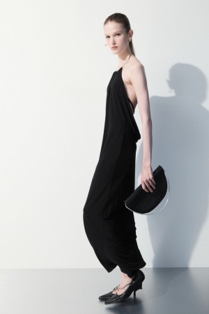 Dámské Šaty COS The Open-Back Necklace Černé | SGKQ-73451