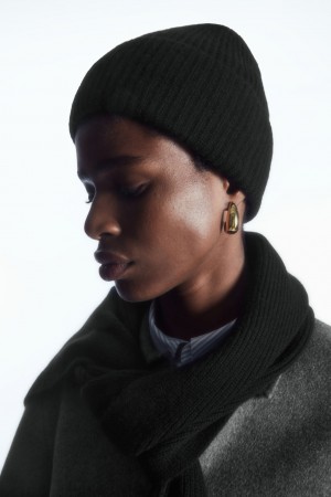Dámské Čepice COS Cashmere-Blend Černé | PQXB-32986