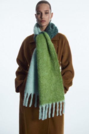 Dámské Šátek COS Oversized Mohair-Blend Tmavě Tyrkysové | AKSX-56124