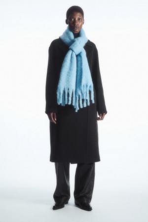 Dámské Šátek COS Oversized Mohair-Blend Tyrkysové | HENU-26501