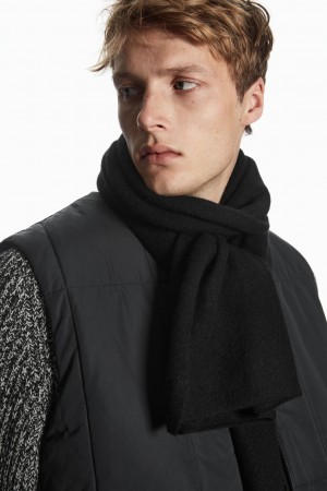 Dámské Šátek COS Pure Cashmere Černé | UTAV-56302