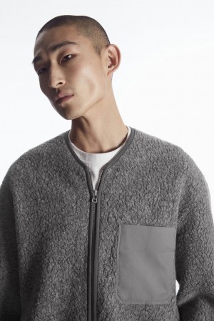 Pánské Bundy COS Polar Fleece Liner Tmavě Šedé | ZBAE-07234