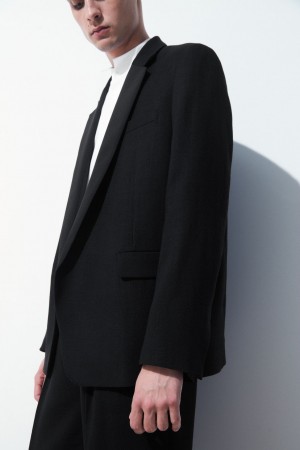 Pánské Bundy COS The Tuxedo Černé | KNXZ-57904
