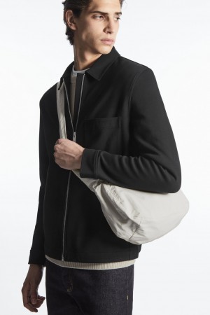 Pánské Crossbody Kabelka COS Crossbody Saddle Nylon Šedé | LRKU-57861