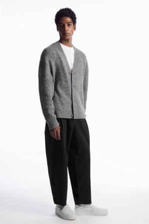 Pánské Kalhoty COS Elasticated Twill Černé | BEFK-89051
