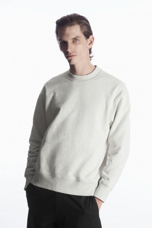 Pánské Mikina COS Mock-Neck Šedé | EAQO-32986