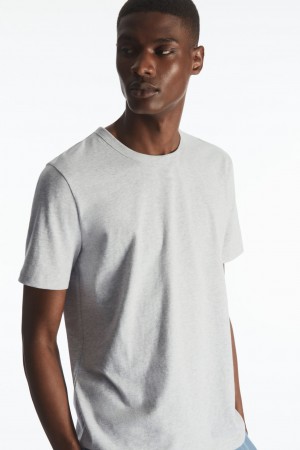 Pánské Tričko COS Regular-Fit Mid-Weight Brushed Šedé | WMYJ-35612
