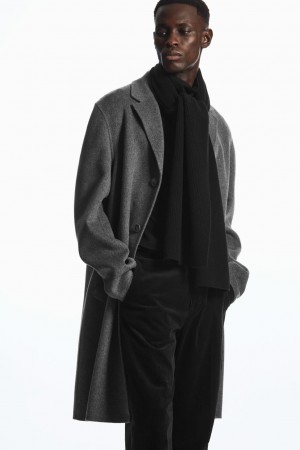 Pánské Šátek COS Cashmere-Blend Černé | ZBIT-92756