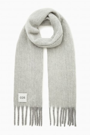 Pánské Šátek COS Oversized Alpaca-Blend Světle Šedé | OFZB-39604