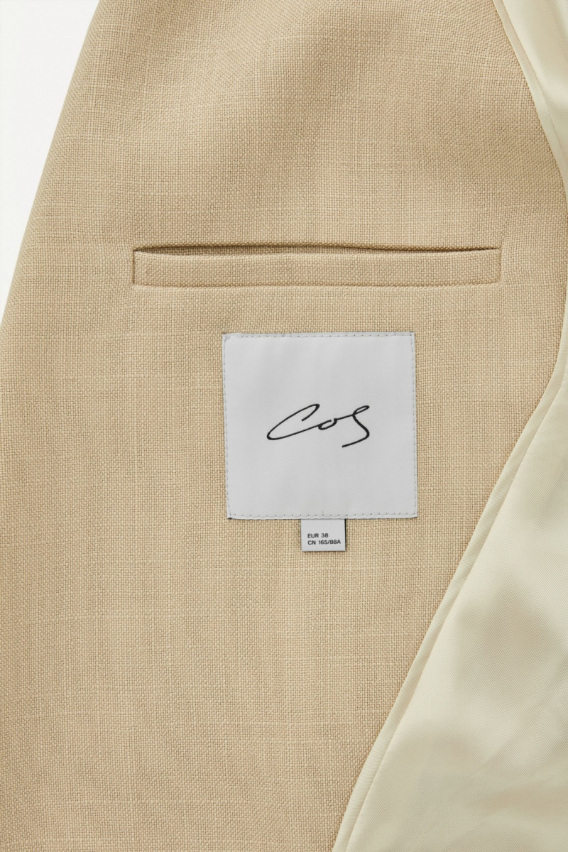 Dámské Blejzr COS The Peak-Lapel Béžový | QXTK-38491