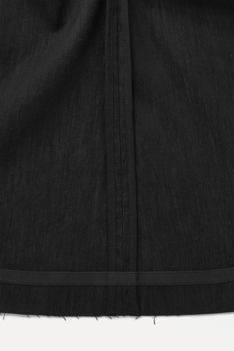 Dámské Blejzr COS The Waisted Linen Černé | BVUE-49823