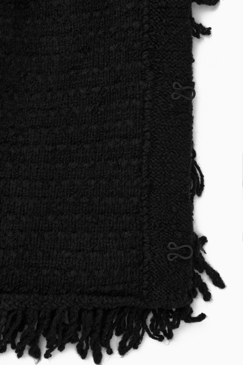 Dámské Bundy COS Loop-Knit Vlna Černé | WRHE-08513