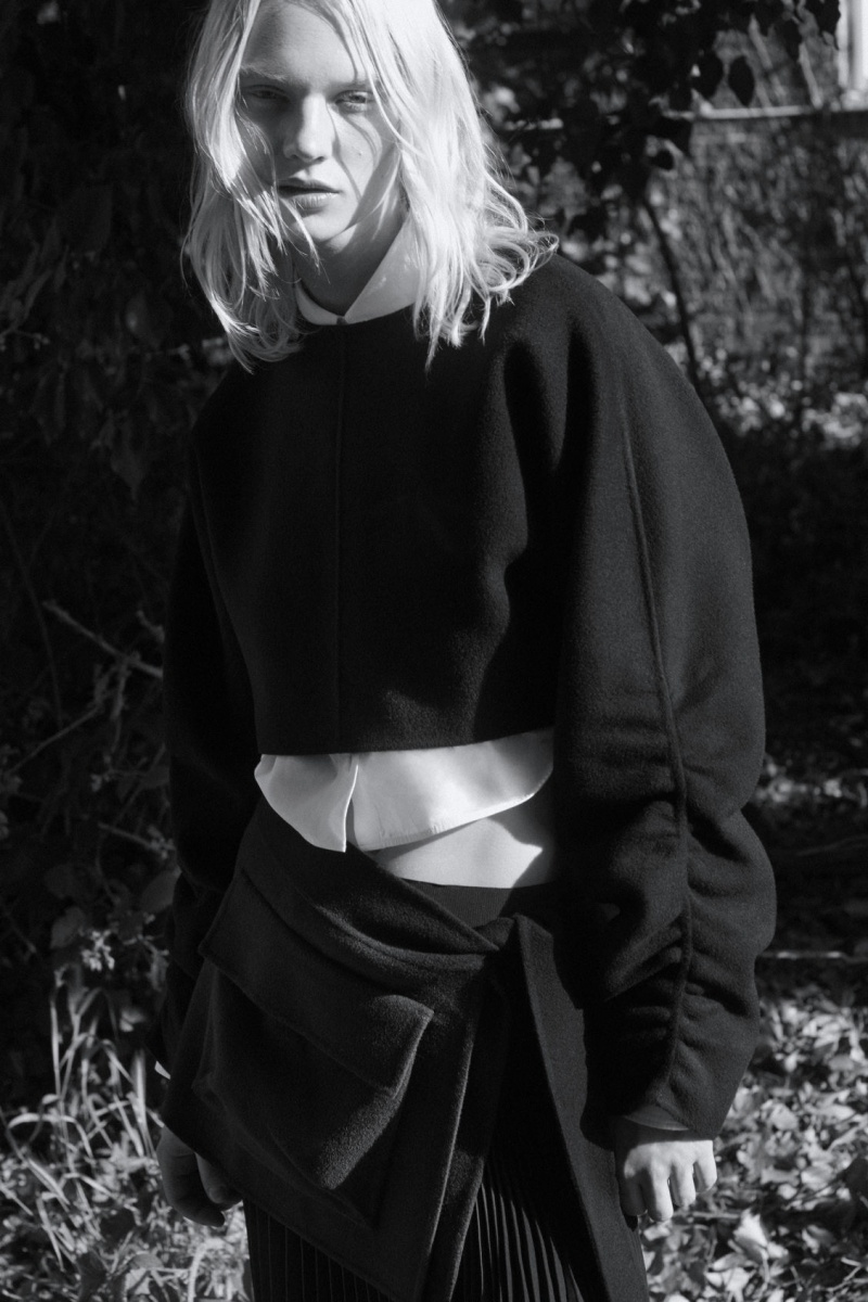 Dámské Bundy COS Open-Back Vlna Bolero Černé | PLTQ-50423
