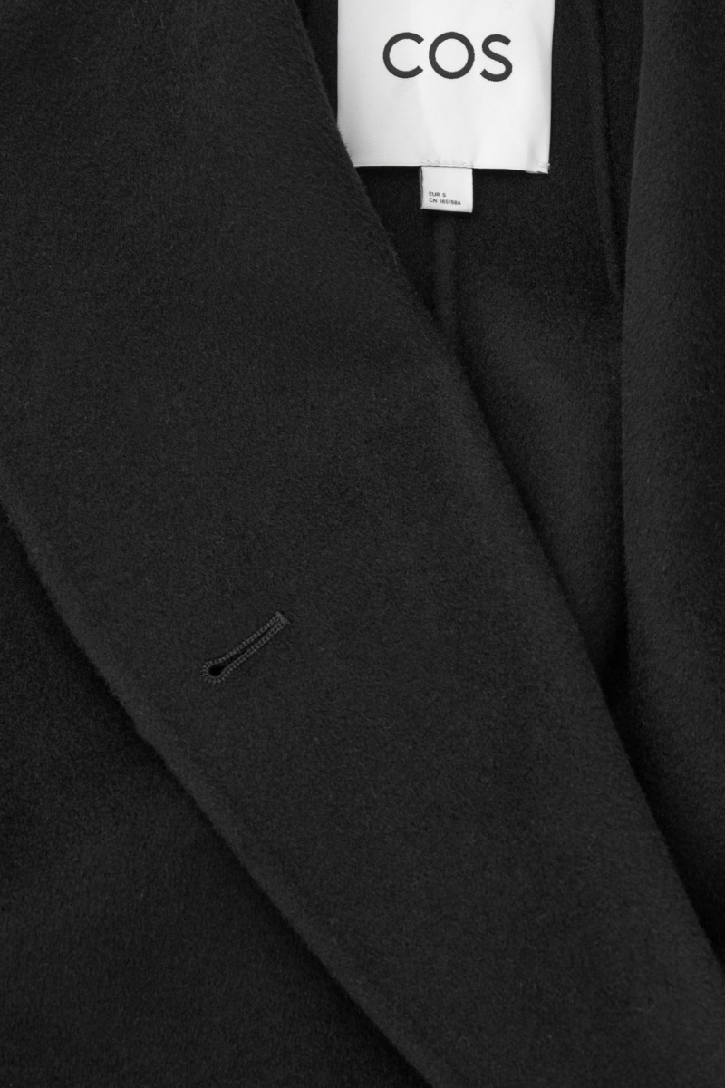 Dámské Bundy COS Oversized Shawl-Collar Vlna Černé | XTAB-45762