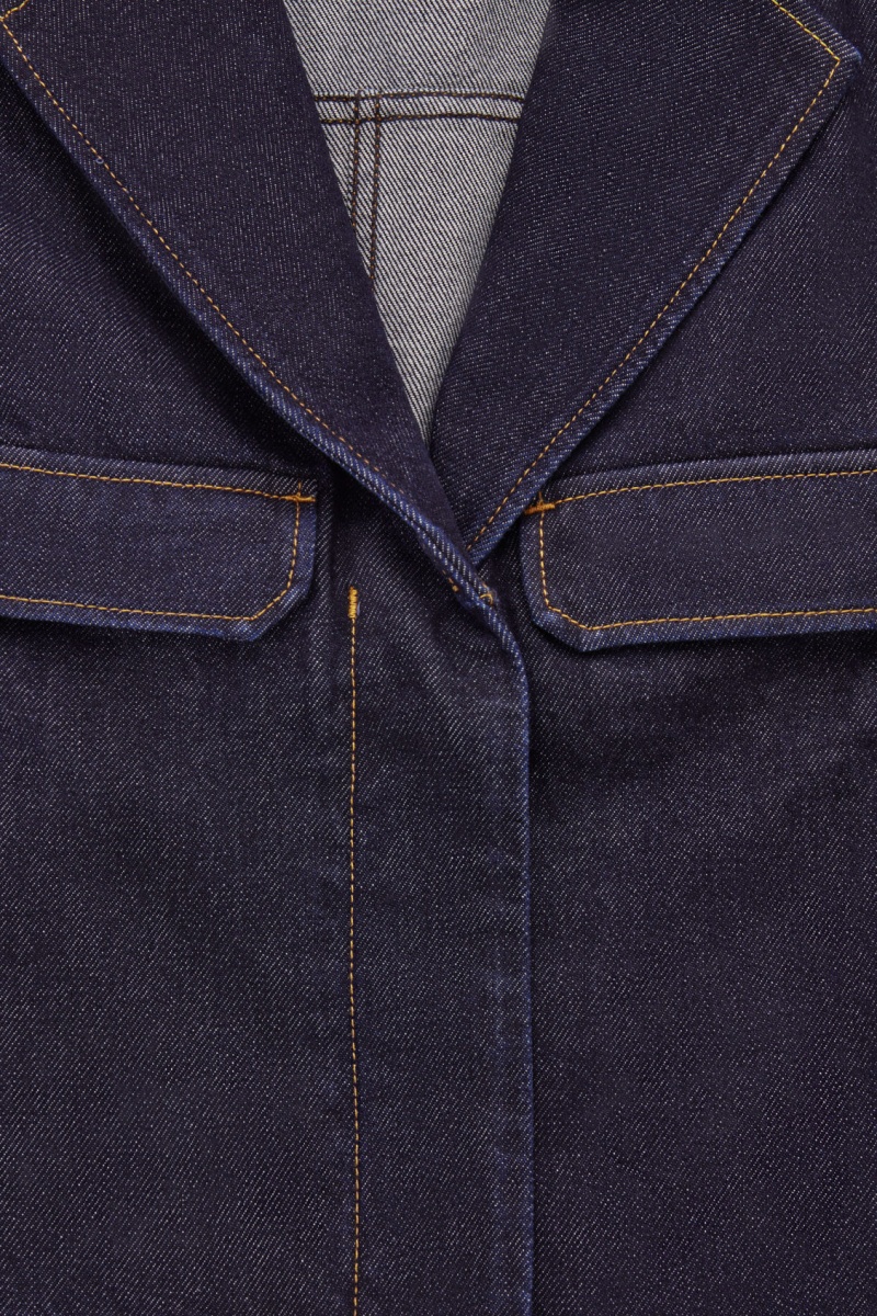 Dámské Bundy COS Utility-Style Denim Indigo | APJH-01872