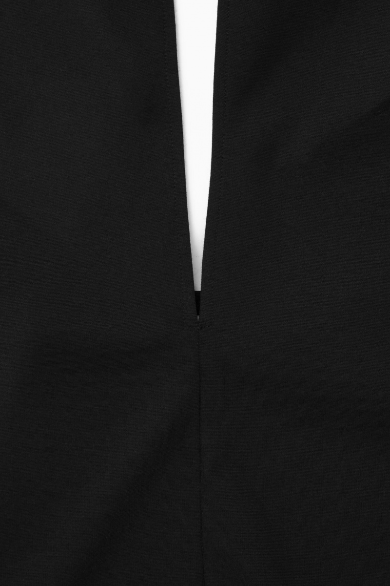 Dámské Crop Top COS Halterneck Cropped Černé | HSWC-26971