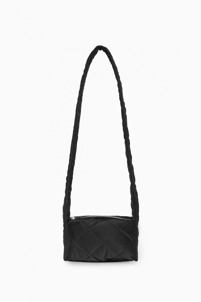 Dámské Crossbody Kabelka COS Mini Diamond-Prošívaný Černé | JRGB-32748