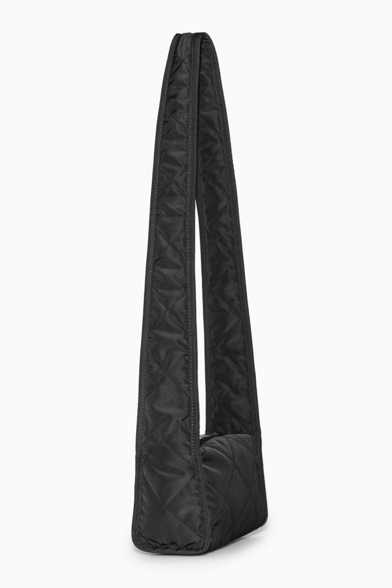 Dámské Crossbody Kabelka COS Mini Diamond-Prošívaný Černé | JRGB-32748