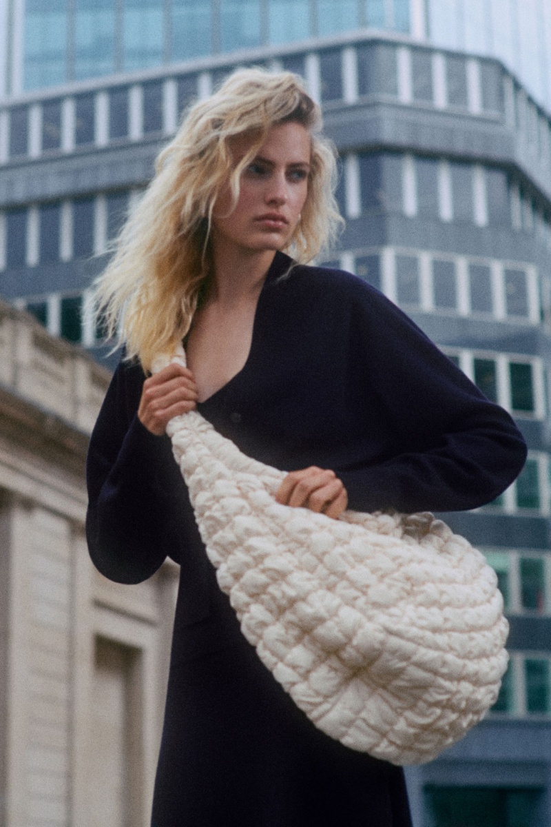 Dámské Crossbody Kabelka COS Oversized Prošívaný Bílé | QMLK-05748