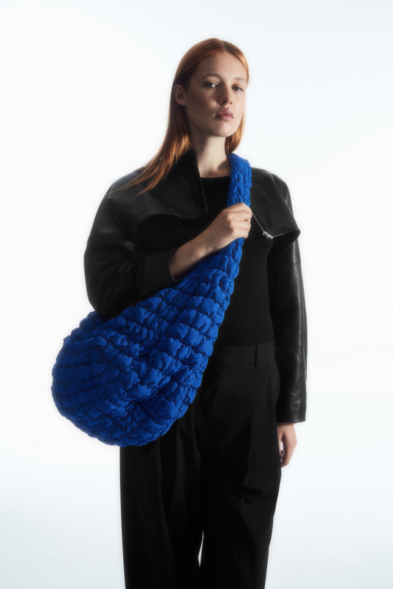Dámské Crossbody Kabelka COS Oversized Prošívaný Blankyt | GKSR-28603