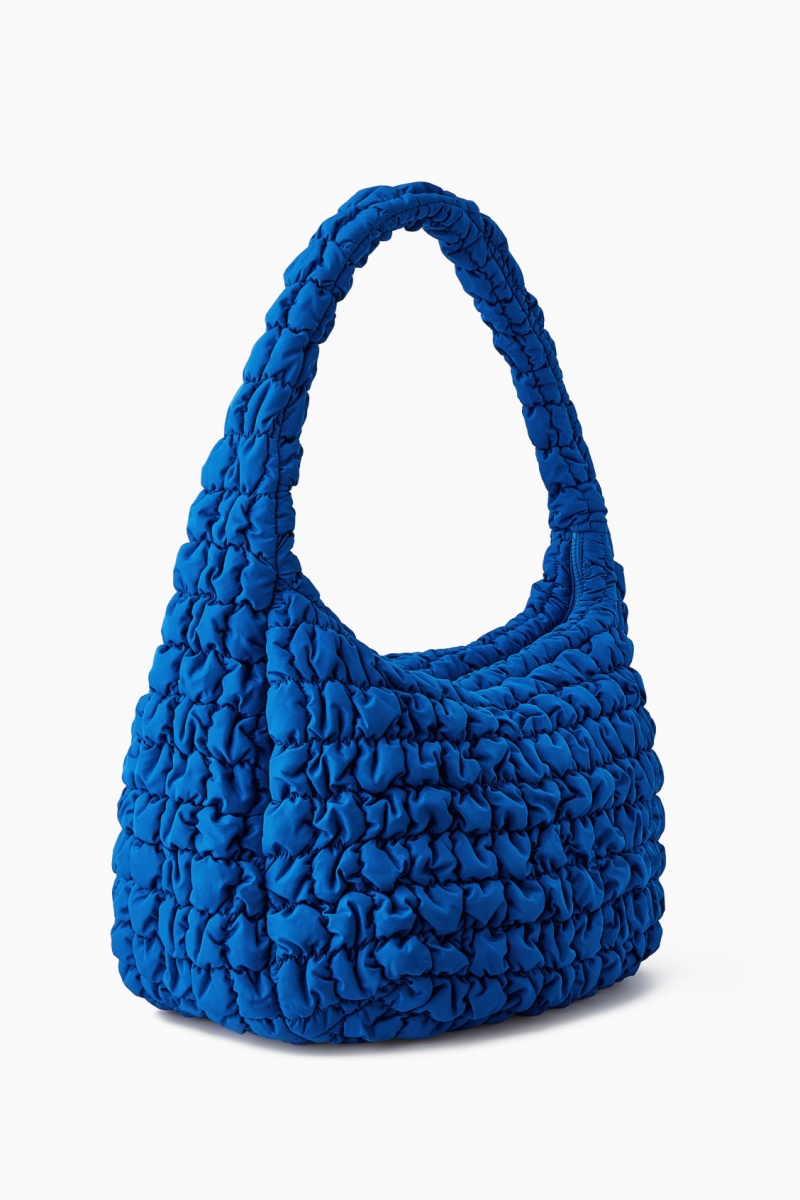 Dámské Crossbody Kabelka COS Oversized Prošívaný Blankyt | GKSR-28603