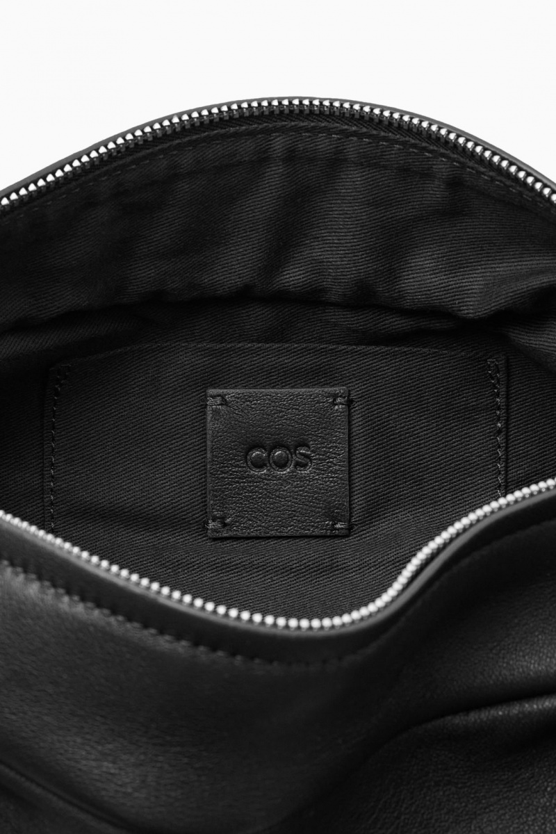 Dámské Crossbody Kabelka COS Swing Crossbody Læder Černé | CNRH-39526