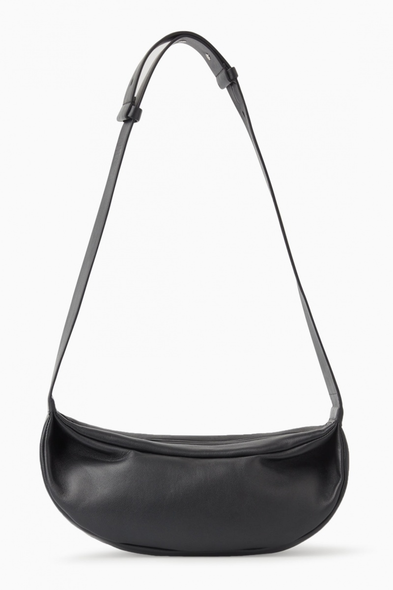 Dámské Crossbody Kabelka COS Swing Crossbody Læder Černé | CNRH-39526