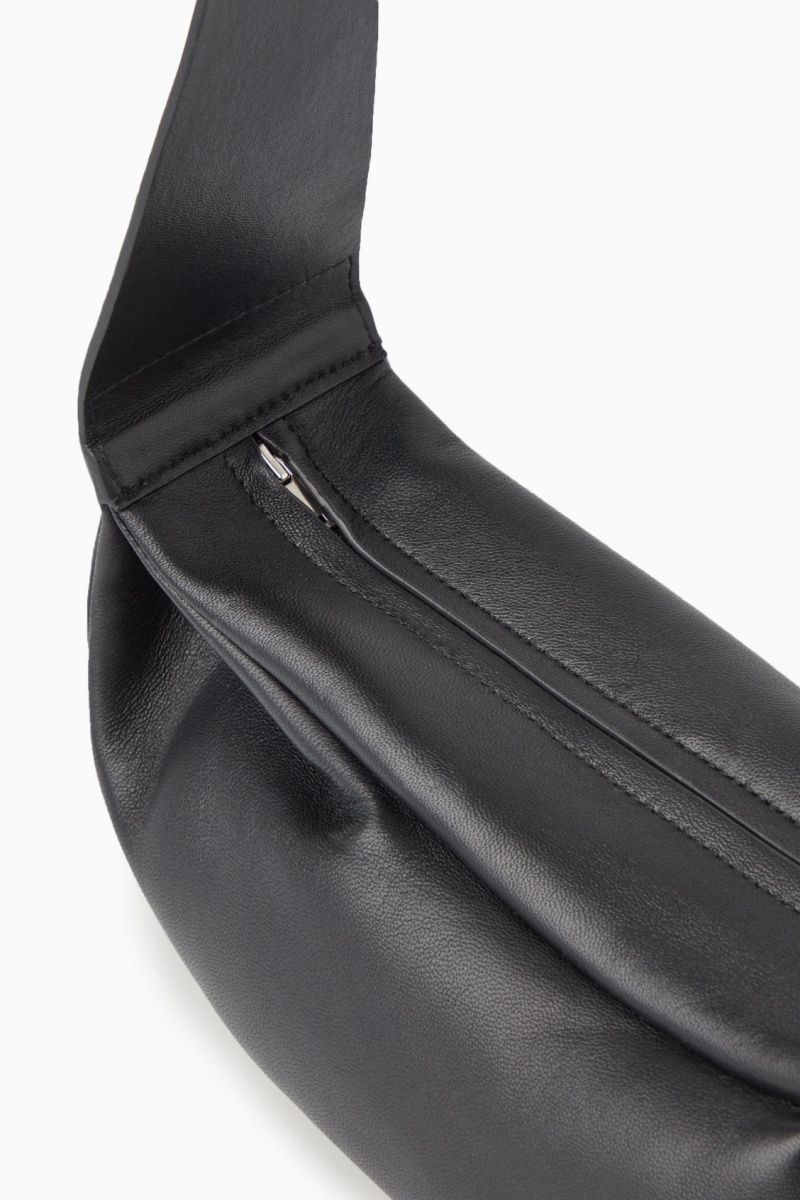 Dámské Crossbody Kabelka COS Swing Crossbody Læder Černé | CNRH-39526