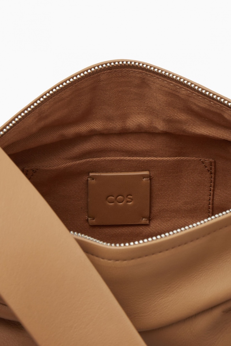 Dámské Crossbody Kabelka COS Swing Crossbody Læder Béžový | ITYO-23019