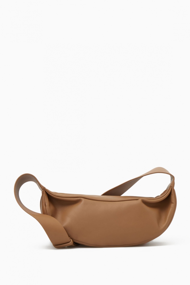 Dámské Crossbody Kabelka COS Swing Crossbody Læder Béžový | ITYO-23019