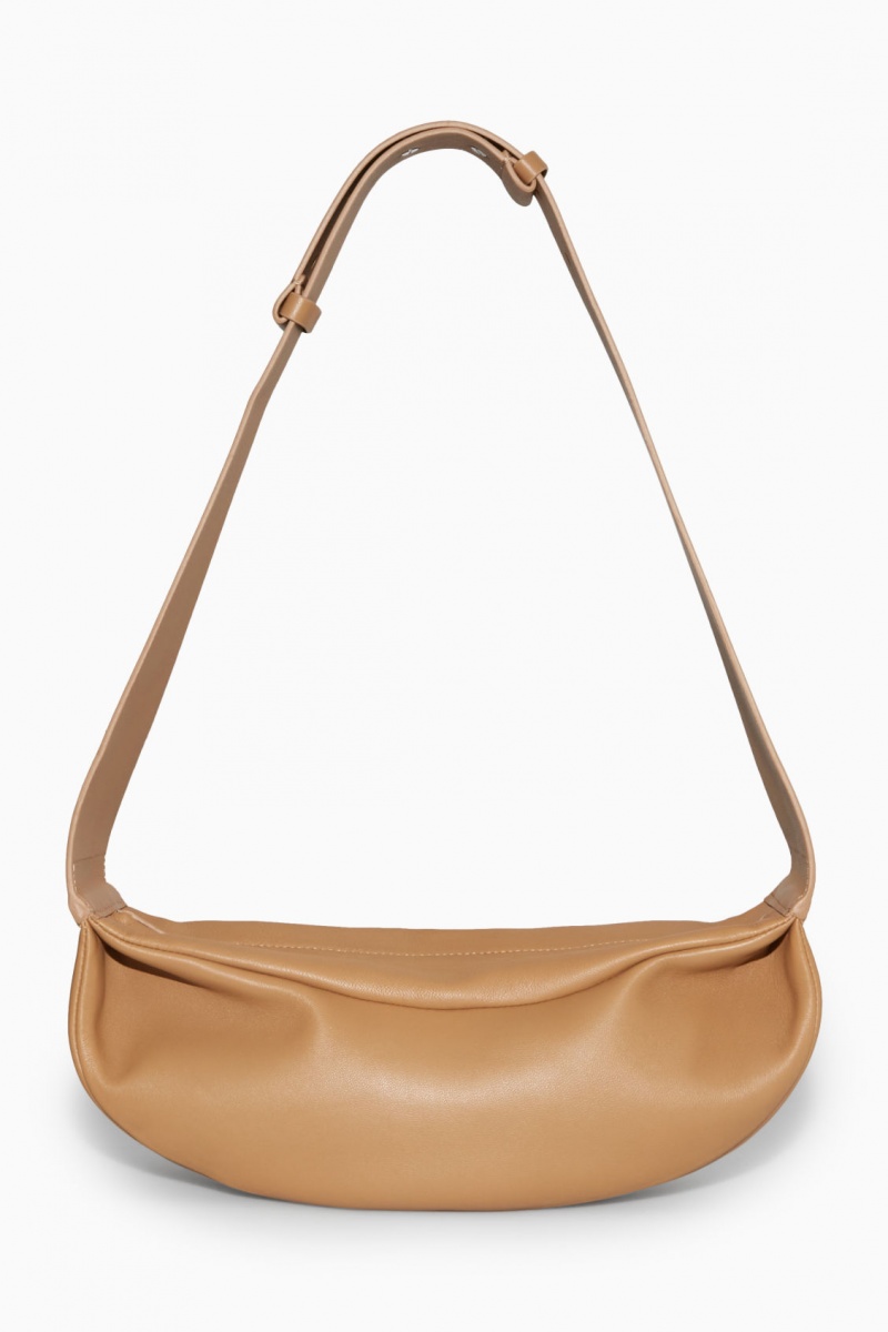 Dámské Crossbody Kabelka COS Swing Crossbody Læder Béžový | ITYO-23019