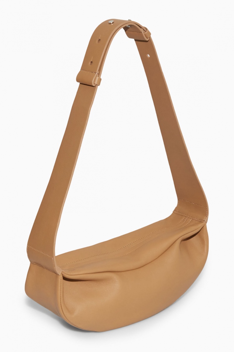 Dámské Crossbody Kabelka COS Swing Crossbody Læder Béžový | ITYO-23019