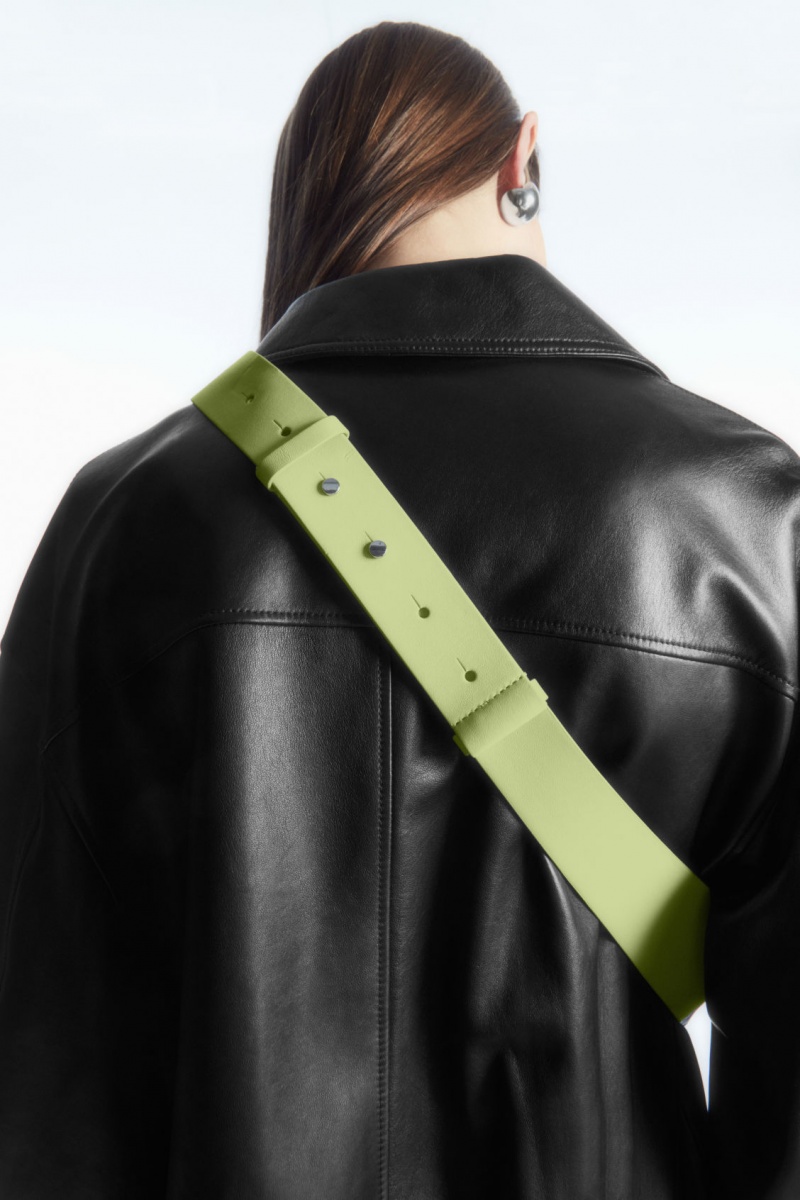 Dámské Crossbody Kabelka COS Swing Crossbody Læder Světle Zelene | LUKP-86702