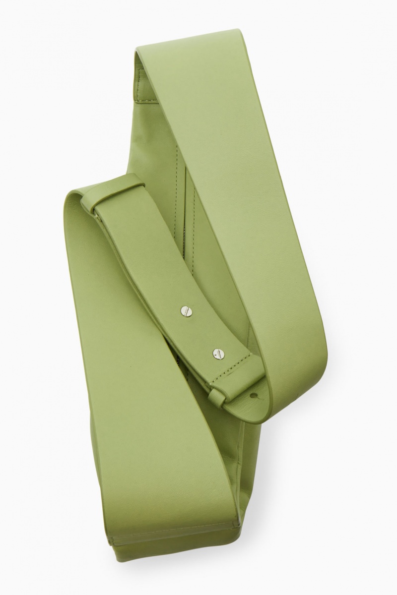 Dámské Crossbody Kabelka COS Swing Crossbody Læder Světle Zelene | LUKP-86702