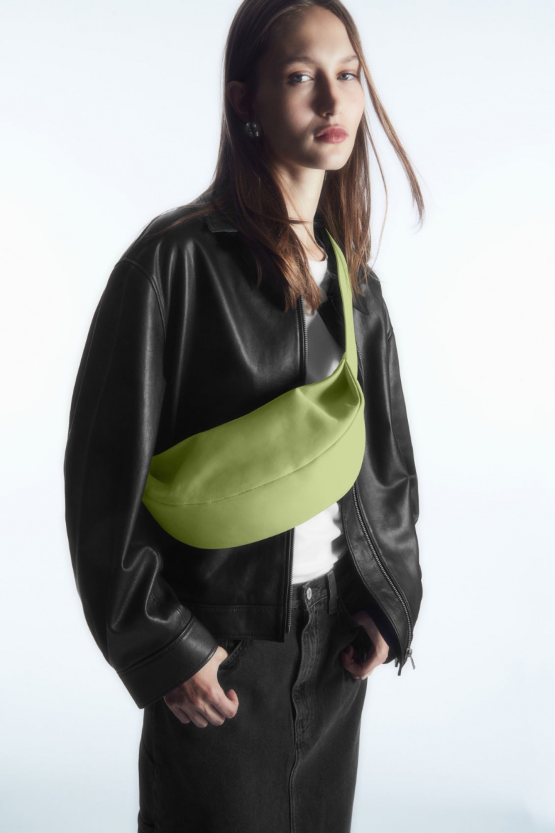 Dámské Crossbody Kabelka COS Swing Crossbody Læder Světle Zelene | LUKP-86702