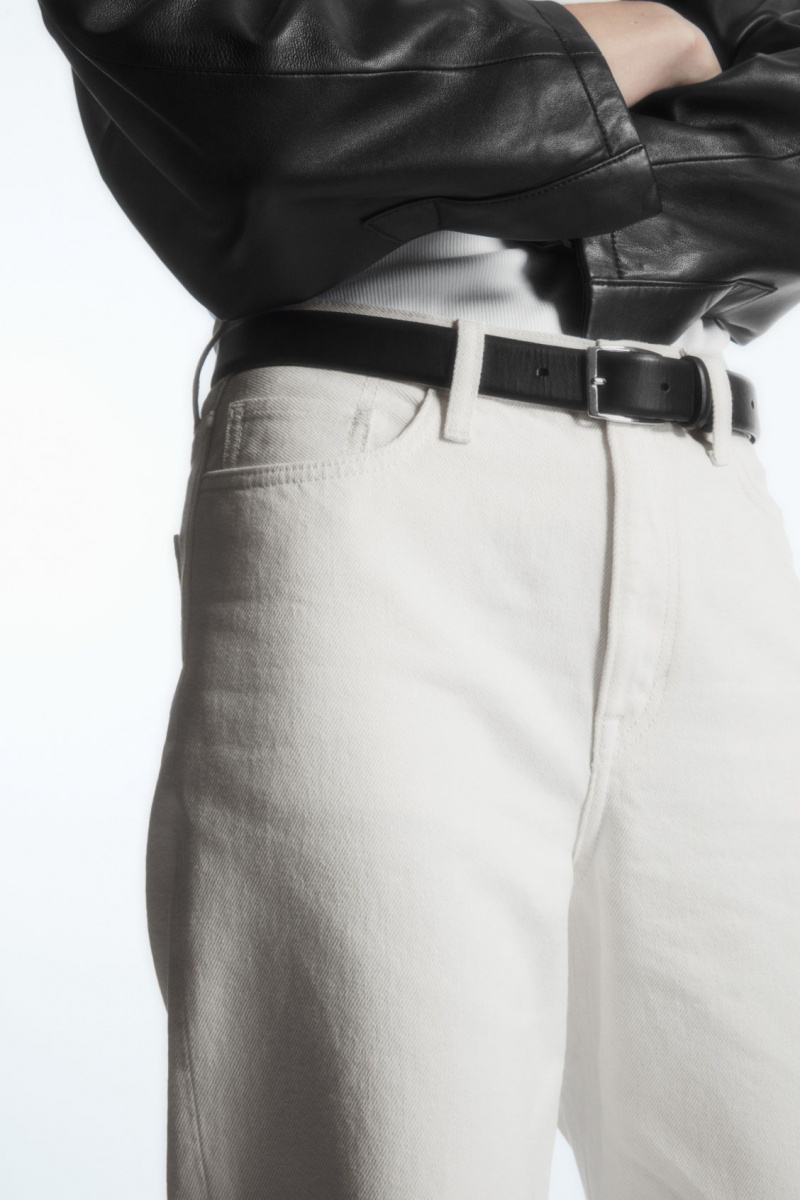 Dámské Džíny COS Arch Tapered Bílé | KAHF-61574