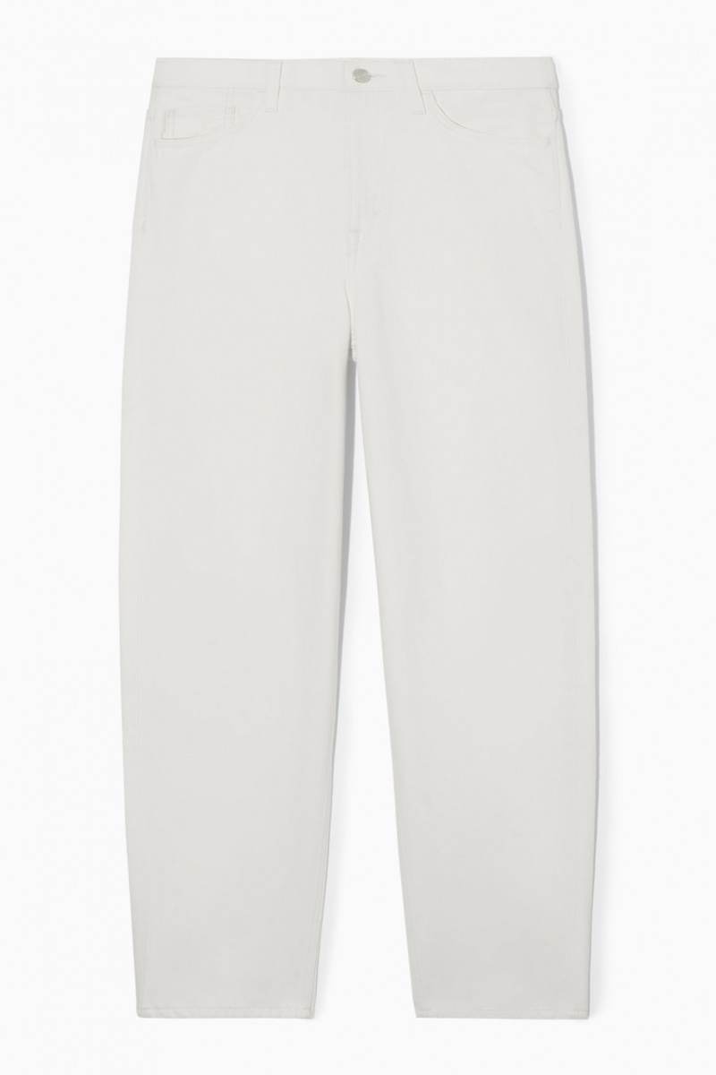 Dámské Džíny COS Arch Tapered Bílé | KAHF-61574