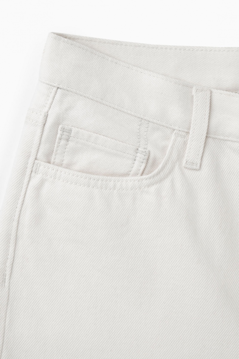 Dámské Džíny COS Arch Tapered Bílé | KAHF-61574