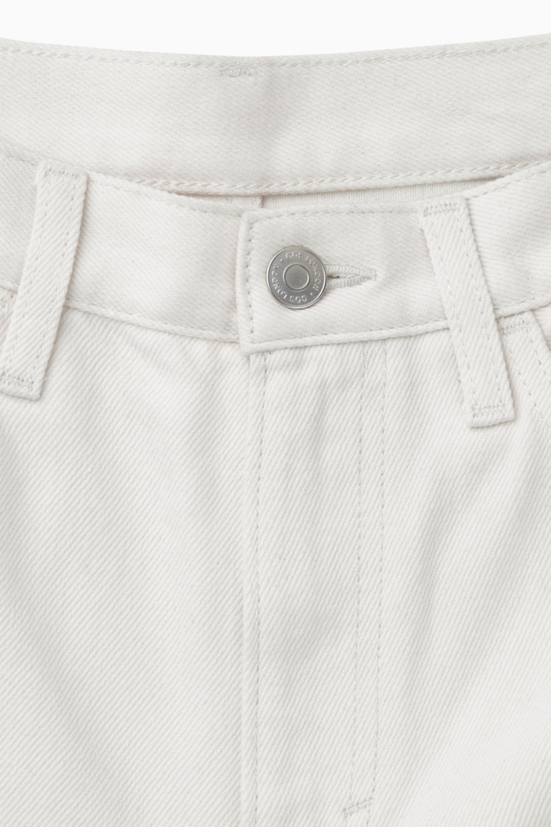 Dámské Džíny COS Arch Tapered Bílé | KAHF-61574