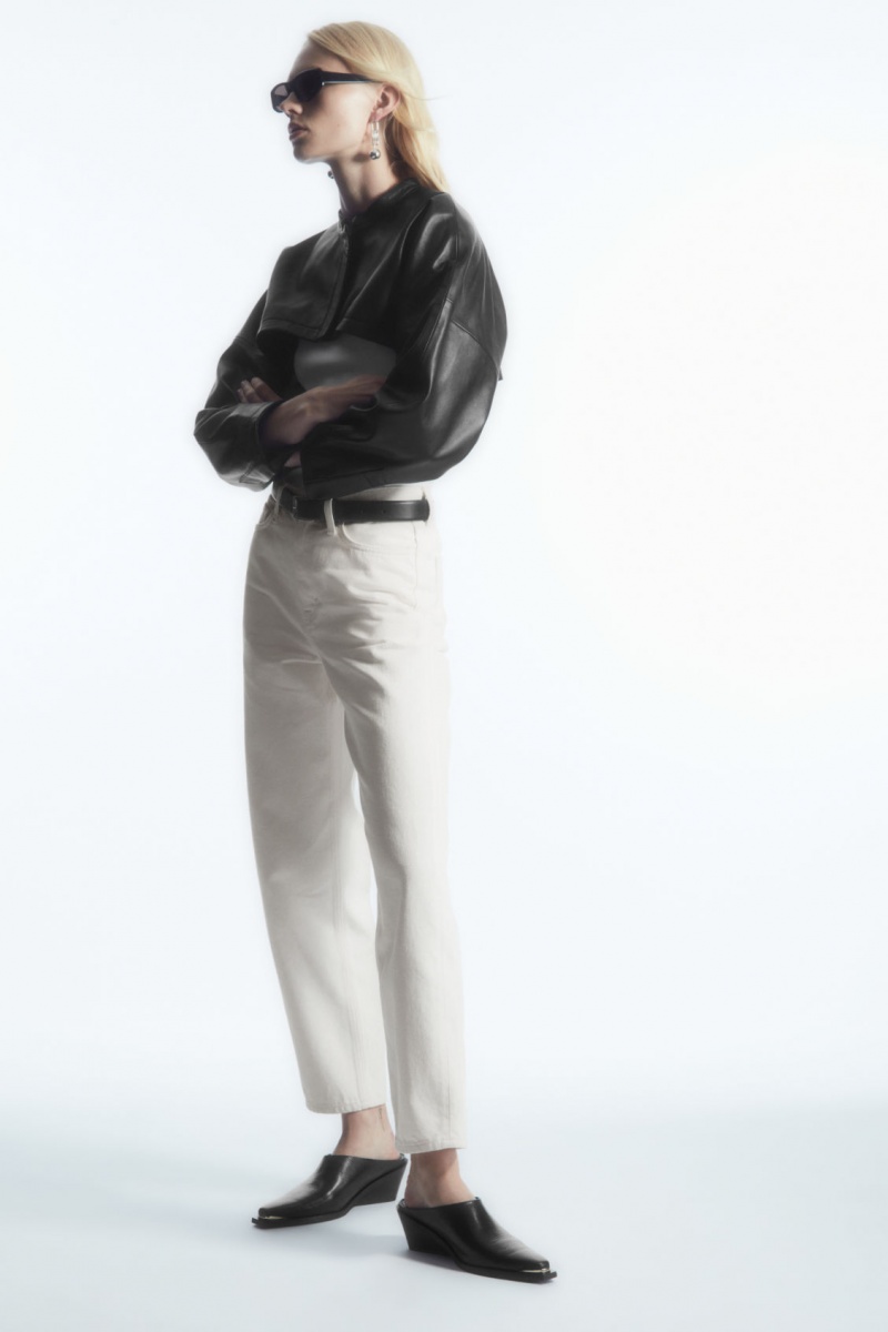Dámské Džíny COS Arch Tapered Bílé | KAHF-61574