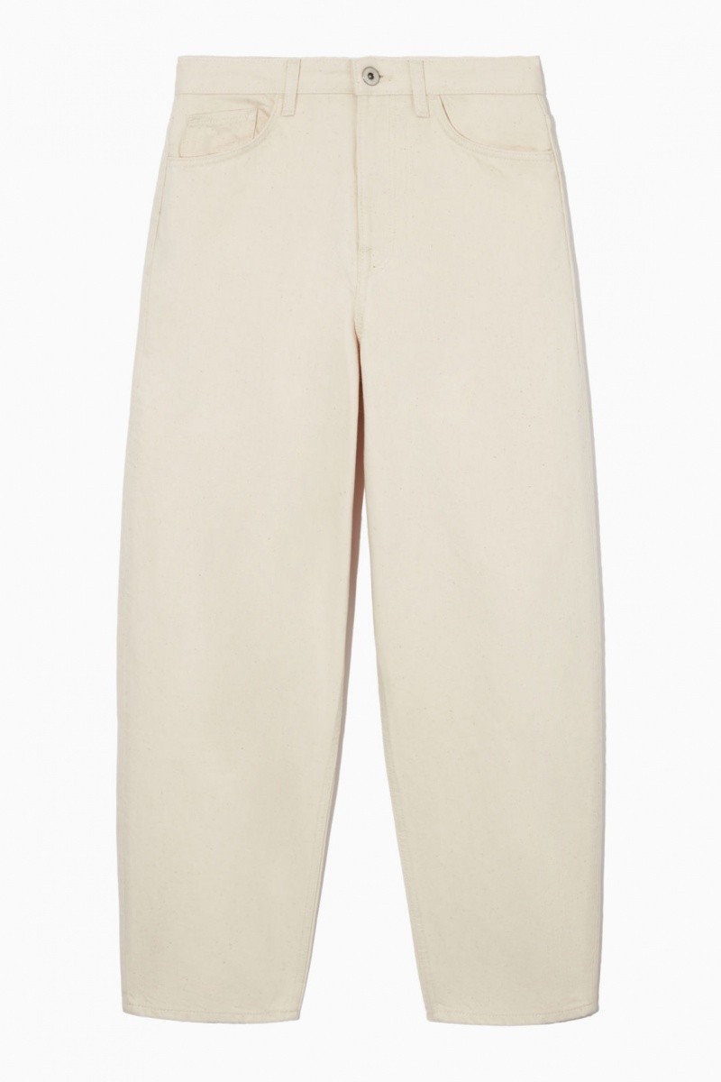 Dámské Džíny COS Arch Tapered Bílé | WAUP-75498