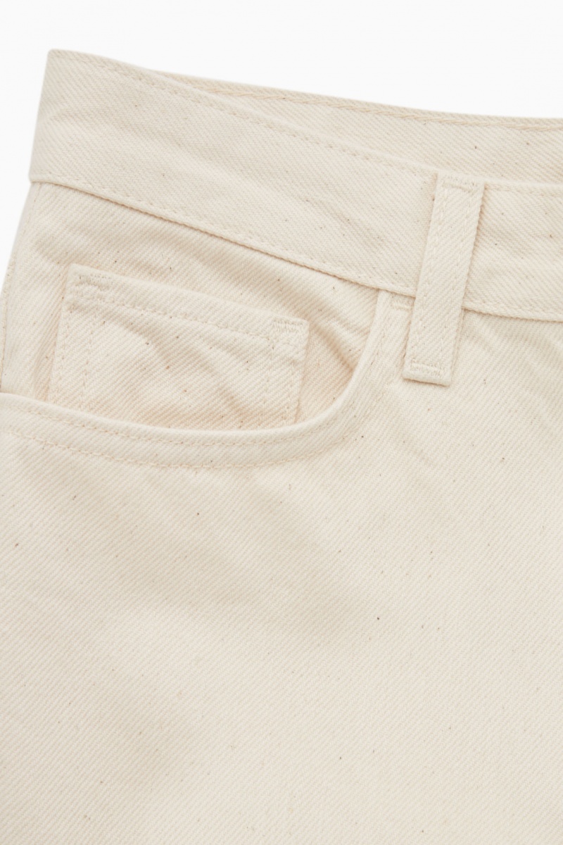 Dámské Džíny COS Arch Tapered Bílé | WAUP-75498
